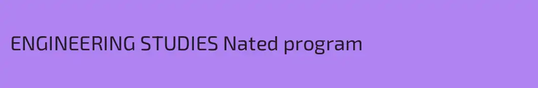 ENGINEERING STUDIES Nated program